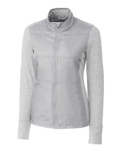Cutter & Buck Stealth Hybrid Quilted Womens Full Zip Windbreaker Jacket image thumbnail