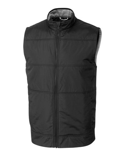 Cutter & Buck Stealth Hybrid Quilted Mens Big and Tall Windbreaker Vest Big & Tall image thumbnail