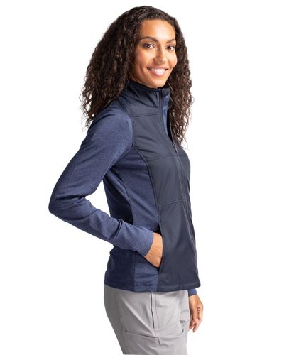 Cutter & Buck Stealth Hybrid Quilted Womens Full Zip Windbreaker Jacket image thumbnail