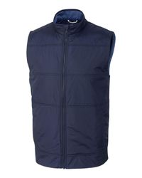 Image of Cutter & Buck Stealth Hybrid Quilted Mens Big and Tall Windbreaker Vest Big & Tall