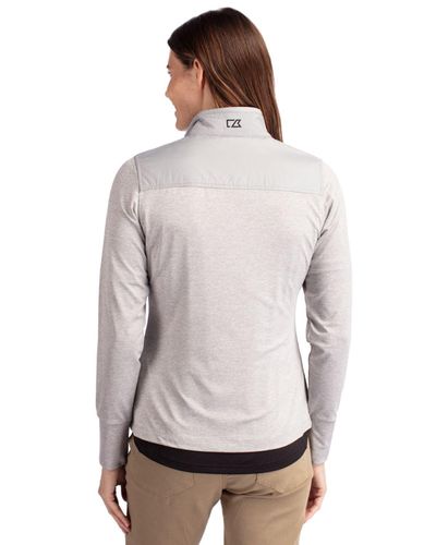 Cutter & Buck Stealth Hybrid Quilted Womens Full Zip Windbreaker Jacket image thumbnail